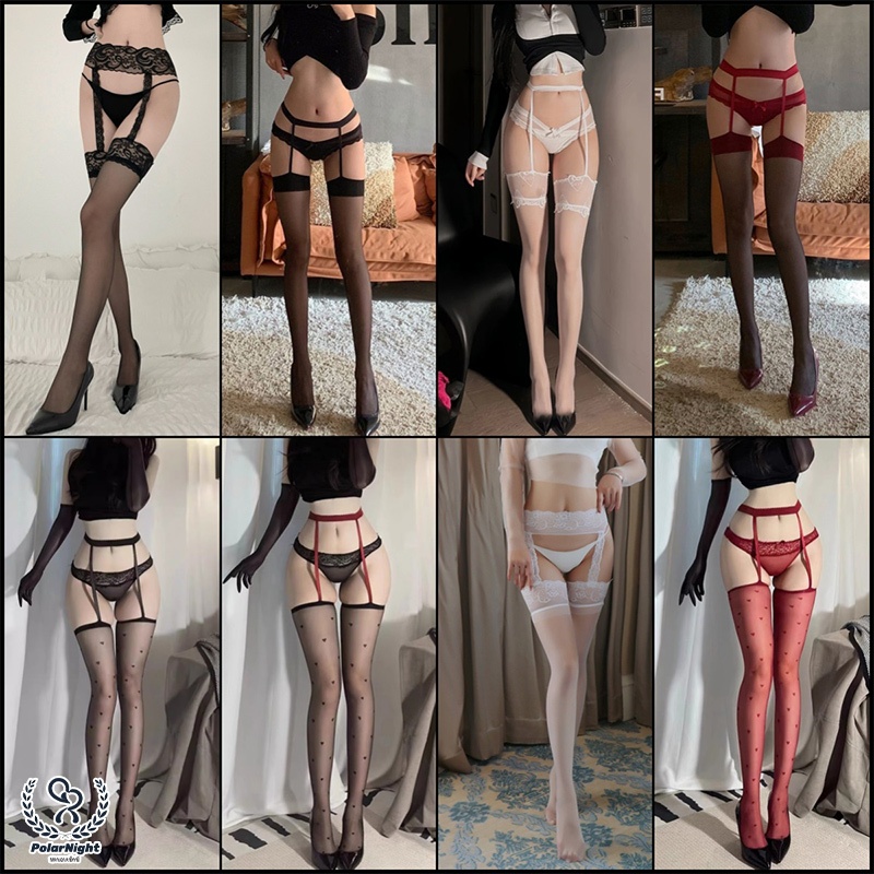 Polar_night💕💕ถุงน่องการ์เตอร์ ถุงน่องsexy ถุงน่อง แดนเซอร์ ชุดล่อใจ ถุงน่องตาข่าย สวมใส่สบาย ขาเรียว