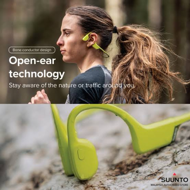 Suunto Sonic หูฟังแบบเปิด-เสียงผ่านกระดูก ขนาด 24.2 มม.