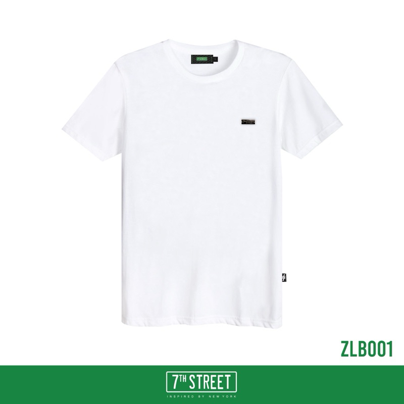7th Street ( เซเว่นสตรีท ) เสื้อยืด รุ่น ZLB001 โลโก้โลหะ