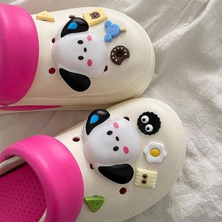 XWbrand มาแรงมาก รองเท้าแตะหัวโตแฟชั่น มีสายรัดส้น สีสวยน่ารักมาก แถมไปเลย ตัวติดการ์ตูนหมาหัวโต ชอบสีไหนจิ้มเลย