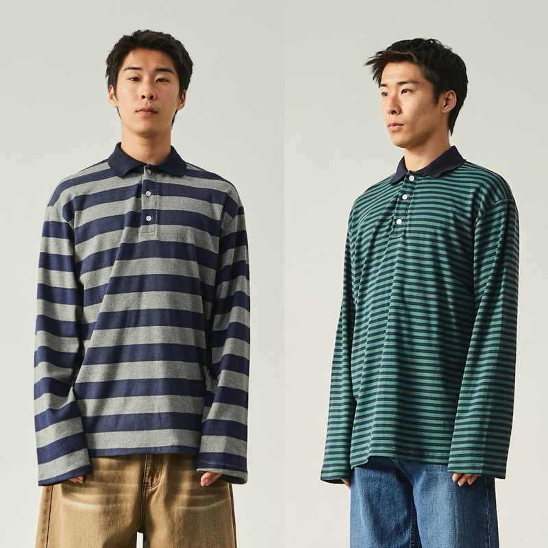 เสื้อโปโลแขนยาว FREEMARKET รุ่น BON POLO