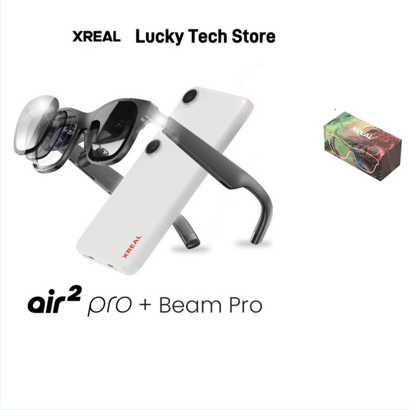 【NEW Arrival】XREAL Air2Pro + Beam Pro 8+256 GB - Global version | รับประกันนาน 1 ปี