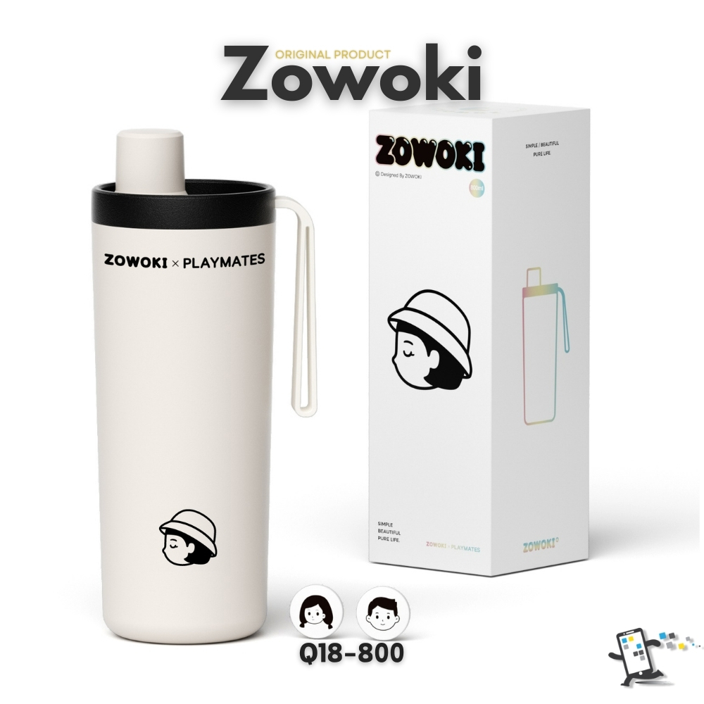 Zowoki Q18-800 กระบอกน้ำรักษาอุณหภูมิ แก้วเก็บความเย็น-ร้อน เกรดพรีเมี่ยม ความจุ 800 ml.