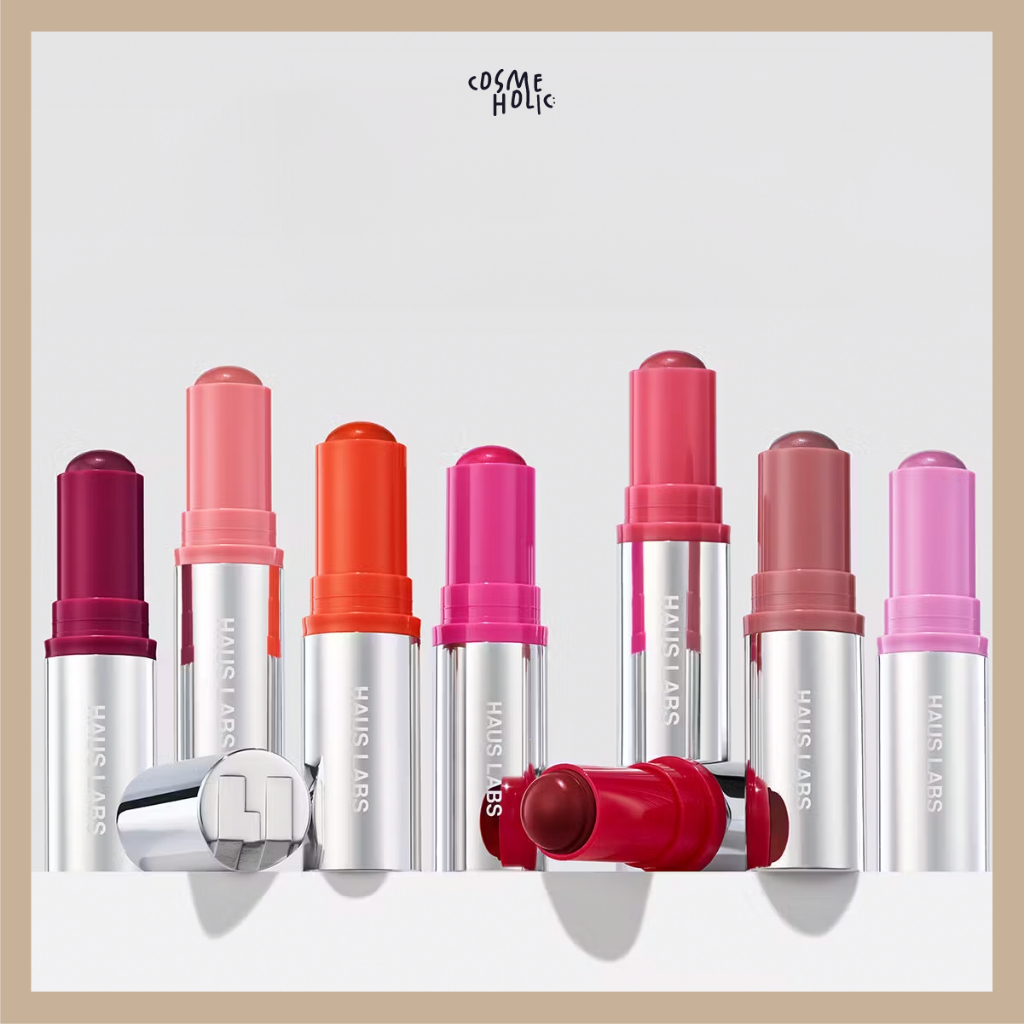 *พร้อมส่ง* HAUS LABS   ─  Color Fuse Longwear Hydrating Glassy Lip + Cheek Blush Balm Stick