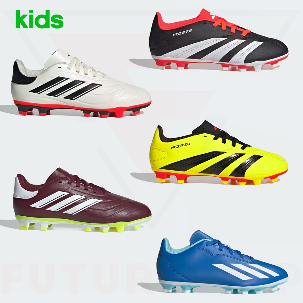 รองเท้าฟุตบอลเด็ก adidas Predator /X Crazyfast /Copa Pure II FxG J Flexible Ground ใช้ได้หลายพื้นสนาม