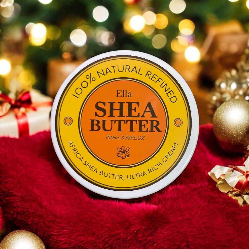 Ella เชียบัตเตอร์ % (Shea butter refined) เชียบัตเตอร์แท้ 100% บำรุงผิวแห้งด้วยเชียบัตเตอร์แท้จากธรรมชาติ. ขนาด 100ml.