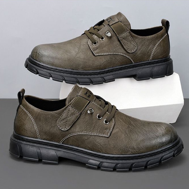Tnicoo  นิวคอลเลคชั่นเข้าใหม่ รองเท้าแฟชั่นลำลองผู้ชาย งานสไตล์ Derby Shoes ให้ลุคดูภาพทางมีความเป็นทางการ สามารถใส่ออ