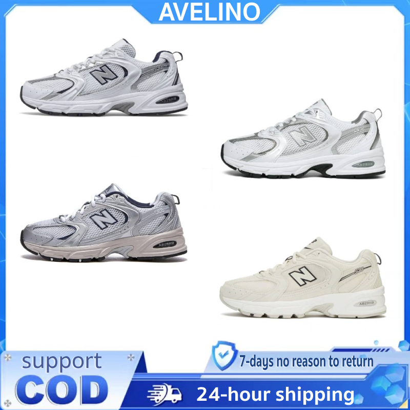 NEW BALANCE/NB530 retro silver คู่รองเท้าผ้าใบผู้หญิงที่เพิ่มความสูงรองเท้าพ่อรองเท้าวิ่งผู้ชาย MR530SG