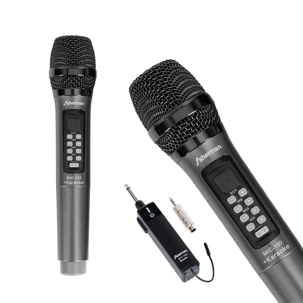 Sherman MIC-150+ Wireless Microphone Black ไมโครโฟนไร้สาย (แบบคู่)