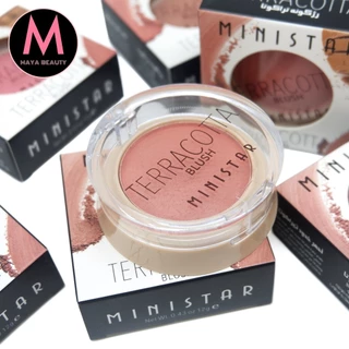 {12ตลับ} MINISTAR Terracotta Color Blusher บลัชออนเนื้อแมทต์ เนียนละเอียด สีสันเป็นธรรมชาติ