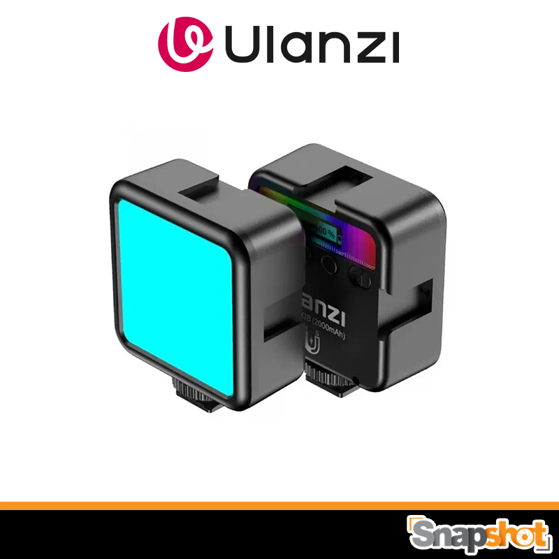Ulanzi VL49 RGB ไฟติดหัวกล้อง mini (RGB 360 สี) พร้อมแบตเตอรี่ในตัว snapshot snapshotshop