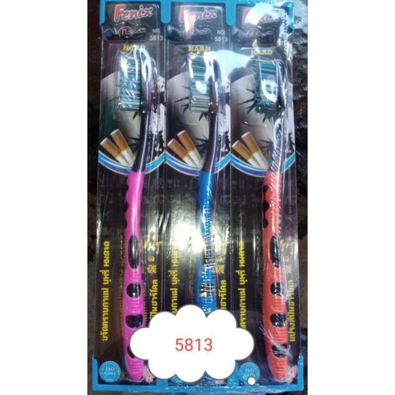 แปรงสีฟันFenix(5813)ชาร์โคลขนแปรงแข็ง ราคาต่อ 1 ด้าม