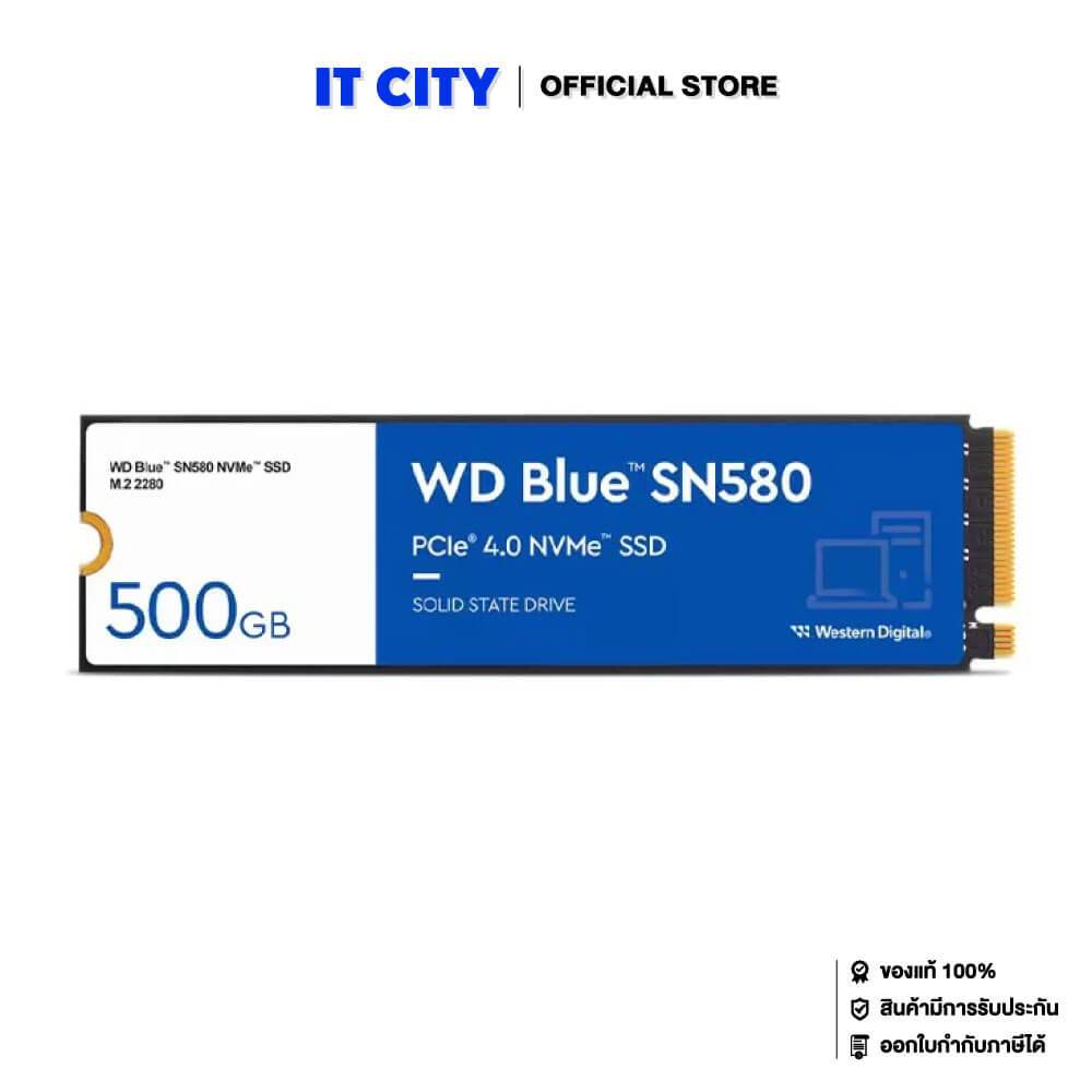 WD BLUE SN580 500GB SSD NVMe M.2 2280 PCIe 4.0 (WDS500G3B0E) (5Y) MS6-000195