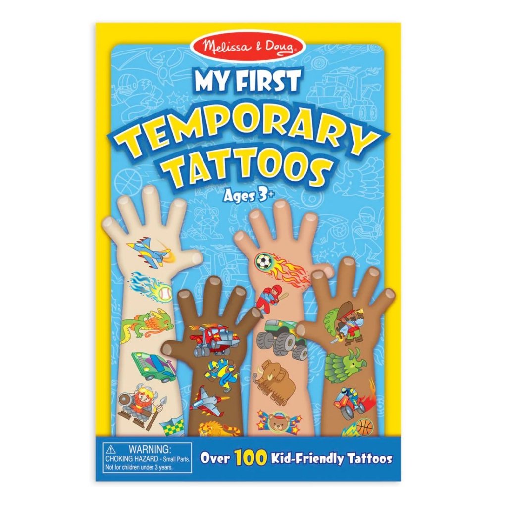 Melissa & Doug สติ๊กเกอร์แทททูลายเด็กผู้ชาย Temporary Kids Tattoo Sticker - Boy Sticker ของเล่นเสริมพัฒนาการ 3 ขวบขึ้น