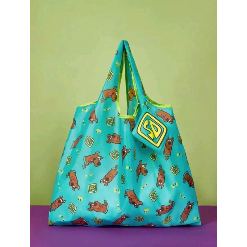 [พร้อมส่ง ] ถุงผ้าพับได้ Scooby-Doo น้ำหนักเบา พกพาสะดวก