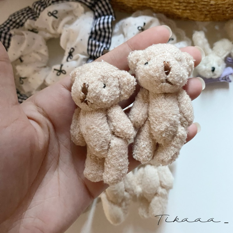 (ราคาต่อ1ชิ้น/Price per 1 pc)🔥Cute Animal Doll Hair Clip – Bear / Bunny, Bendable Limbs - กิ๊บติดผมตุ๊กตาหมี / กระต่าย🧸🐰 - รูปที่ 6
