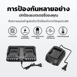 อแดปเตอร์ชาร์จแบตลิเที่ยม DC 12V-21V 1A 2A 3A แล้วตัด มีไฟสถานะ ชาร์จ แบตเต็ม Li-ion Battery Charger