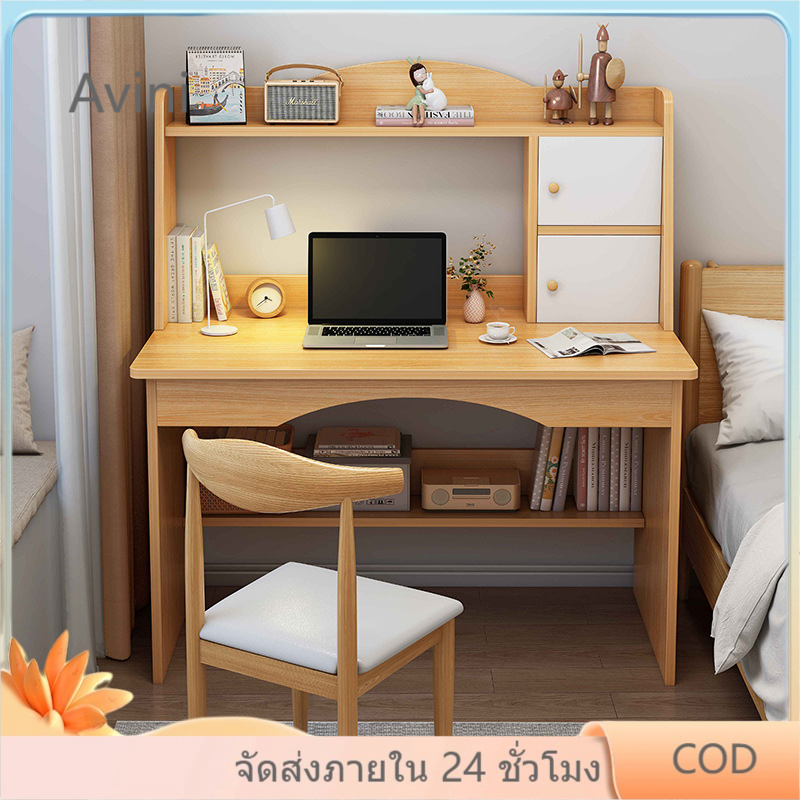 โต๊ะเครื่องแป้งห้องนอนเรียบง่ายทันสมัยข้างเตียงโต๊ะคอมพิวเตอร์ 80 / 100 ซม