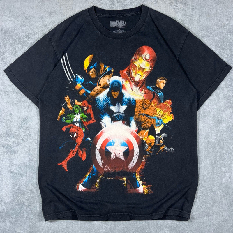 เสื้อ MARVEL : Marvel Heroes : รวมฮีโร่มาเวล ไซส์ L