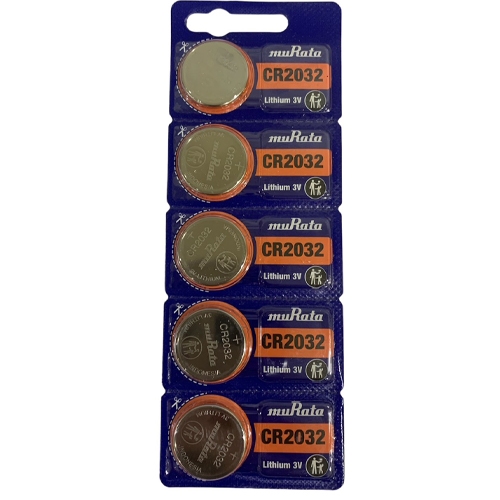 ถ่านกระดุม MURATA CR2032 จำหน่าย (1 แผง 5 ก้อน)