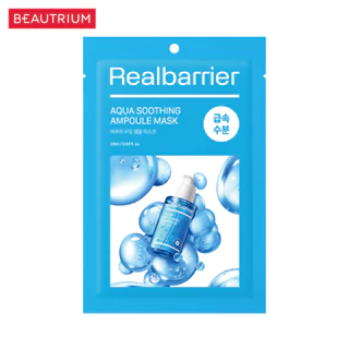 REAL BARRIER Aqua Soothing Ampoule Mask แผ่นมาส์กหน้า 28ml