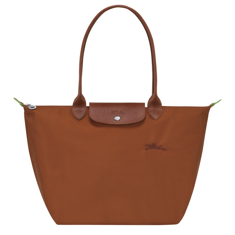 Longchamp LE PLIAGE GREEN L TOTE BAG Cognac - Recycled Canvas #L1899919504