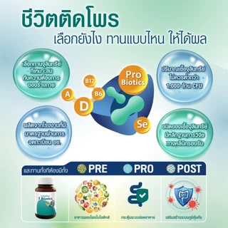 Vistra Vital-Pro Daiy Complete Probiotics (30 caps) - วิสทร้า ไวเทิล-โปร เดลี่ คอมพลีท โพรไอโอติกส์