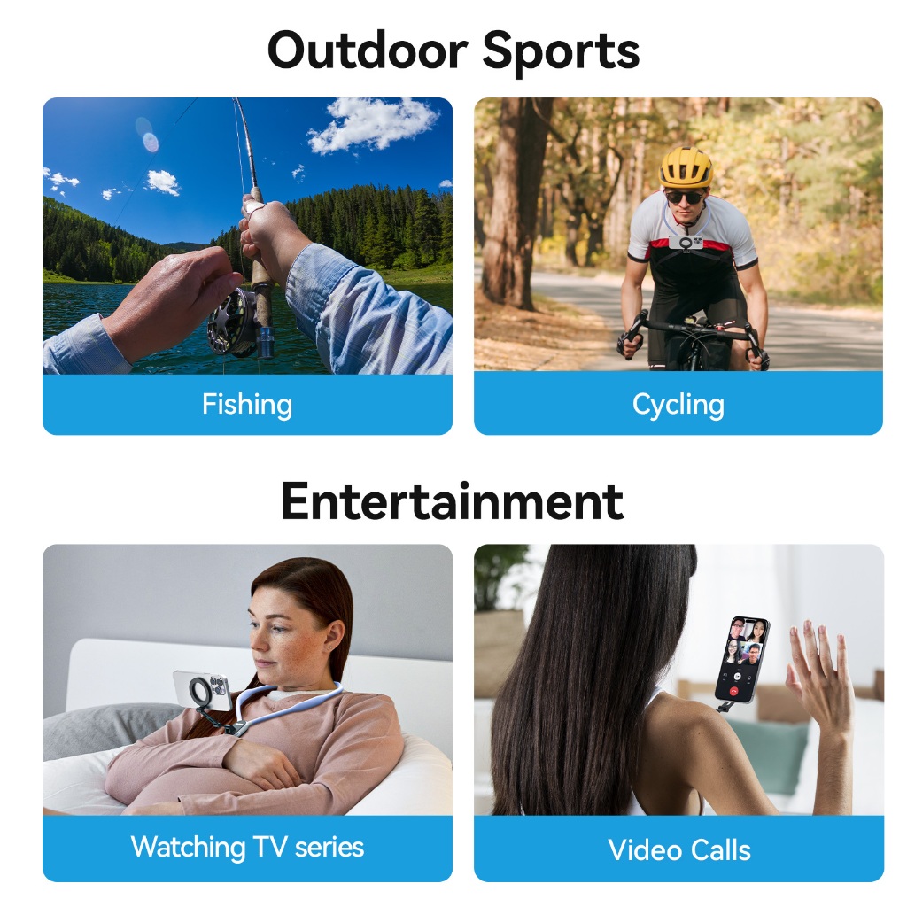Telesin สายคล้องคอ แบบแม่เหล็ก สำหรับ มือถือ GOPROทุกรุ่น,DJI Action 5Pro/4/3,Insta360