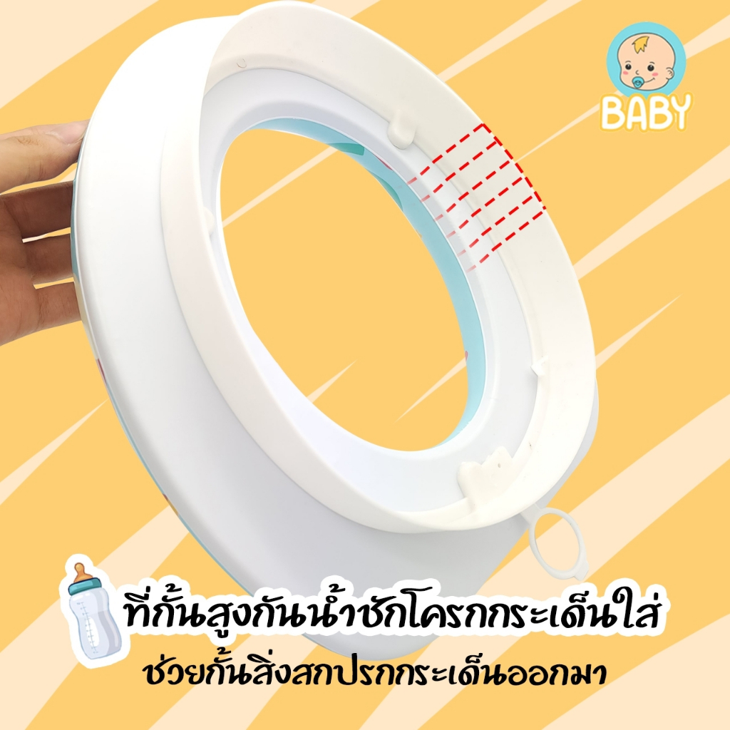 ฝารองนั่งชักโครกสำหรับเด็ก รุ่นบุฟองน้ำ ใช้ฝึกเด็กให้ขับถ่าย รูปที่ 7