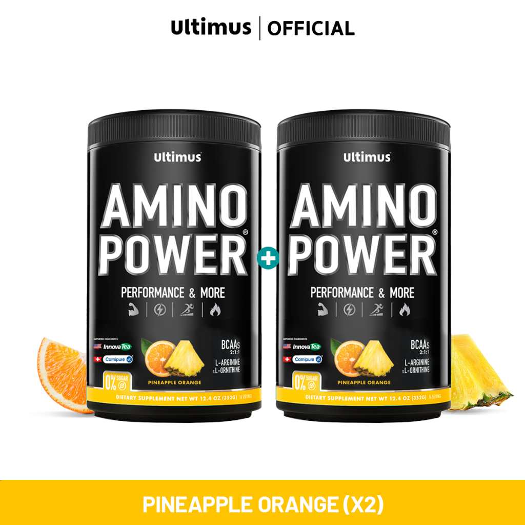 Ultimus Amino Power (Active BCAAs 2:1:1) Pineapple Orange Flavor 2 กระปุก ขนาด 352g