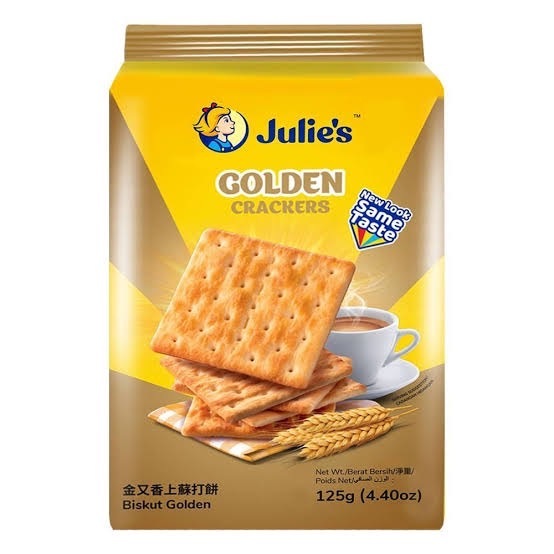 จูลี่ส์ โกลเด้น แครกเกอร์ ขนมปังกรอบ | Julie's Golden Crackers 125g