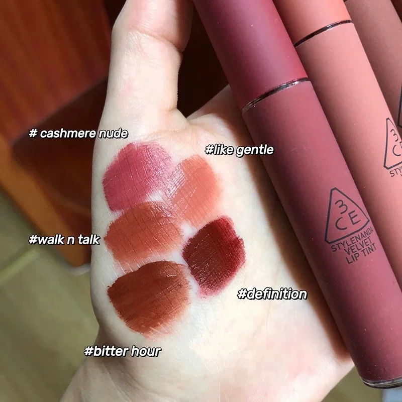 พร้อมส่ง‼ [💯 ลิปสติกของแท้เคาน์เตอร์ 3CE ]3ce Velvet Lip Tint Lipstick พร้อมส่ง ล็อตใหม่ล่าสุด ลิปกล