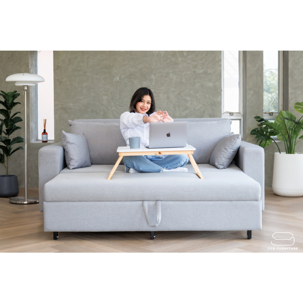 [CCR Furniture] โซฟาเบดรุ่น Philly [VC Fabric - PASAYA] พนักพิงปรับนอนได้ 3 ระดับกางได้สุด 180 องศา