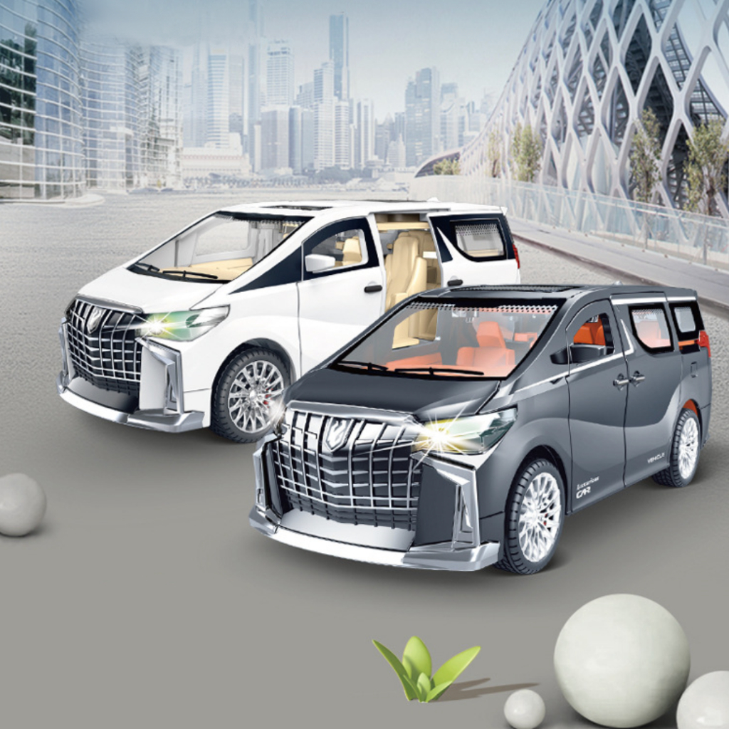 โมเดลรถตู้ Alphard มีเสียง-ไฟ เปิดประตูได้ทุกบาน