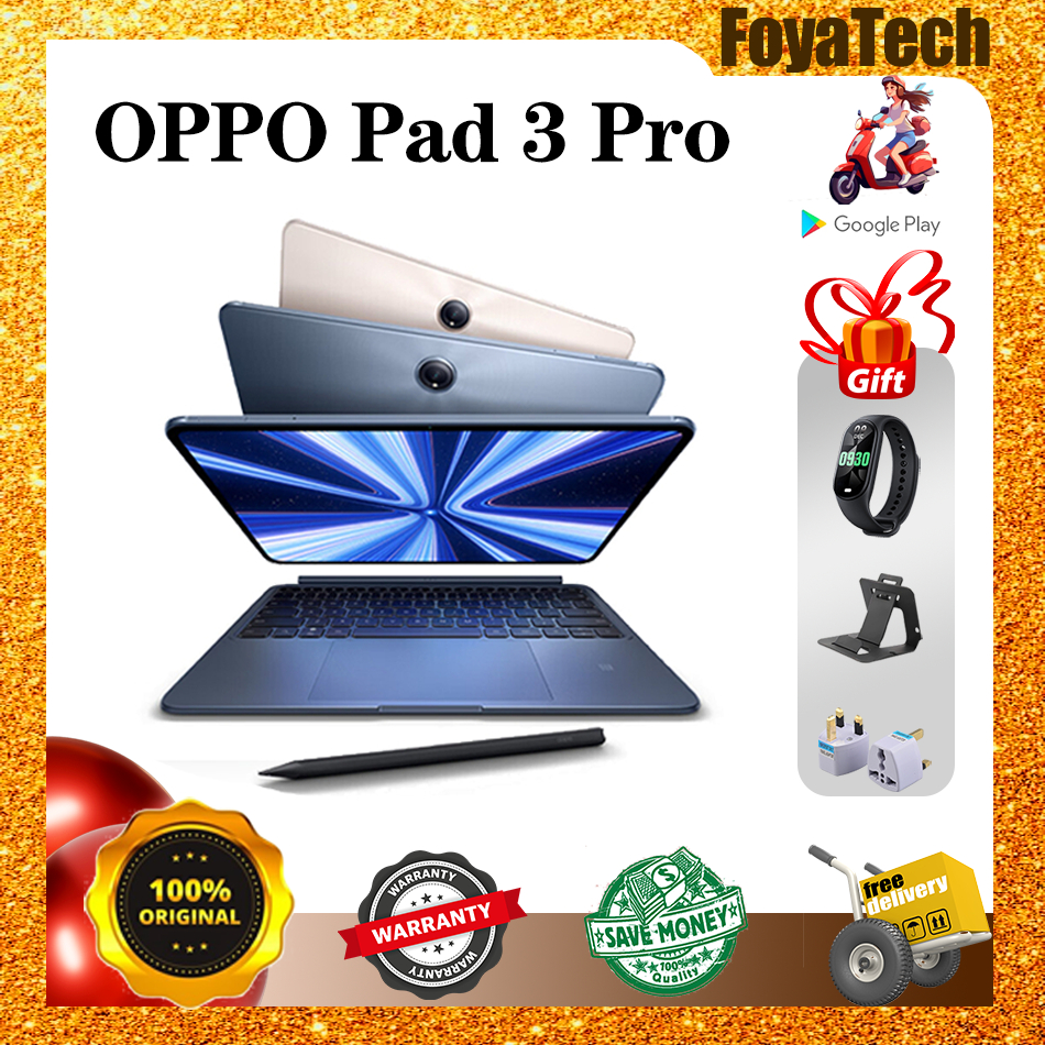 OPPO Pad 3 Pro Snapdragon 8 Gen 3 144Hz 2.5K 9510mAh OPPO Tablet (Support Thai and Google Play)