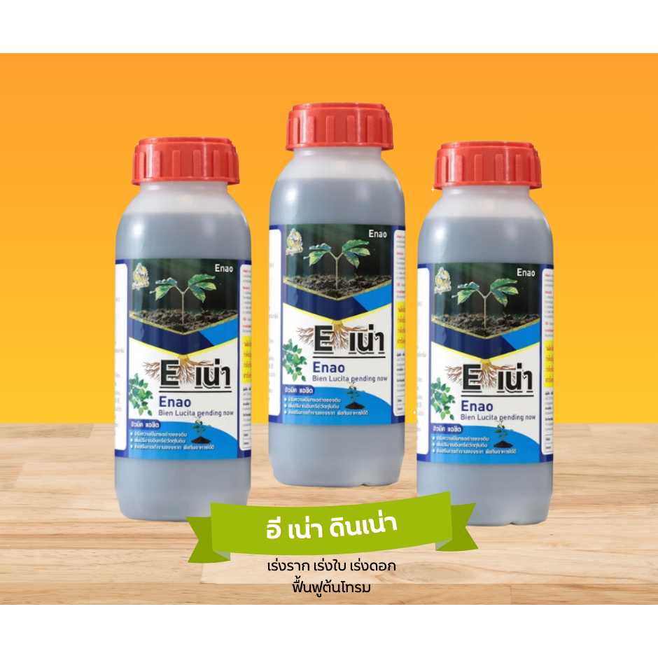 Eอีเน่า ปุ๋ยปรับปรุงดิน ฟื้นฟูราก เร่งใบ เพิ่มผลผลิต 500 มล. (3 ขวด) ปุ๋ยอินทรีย์กู้ดิน เร่งโตเร็ว 🌱
