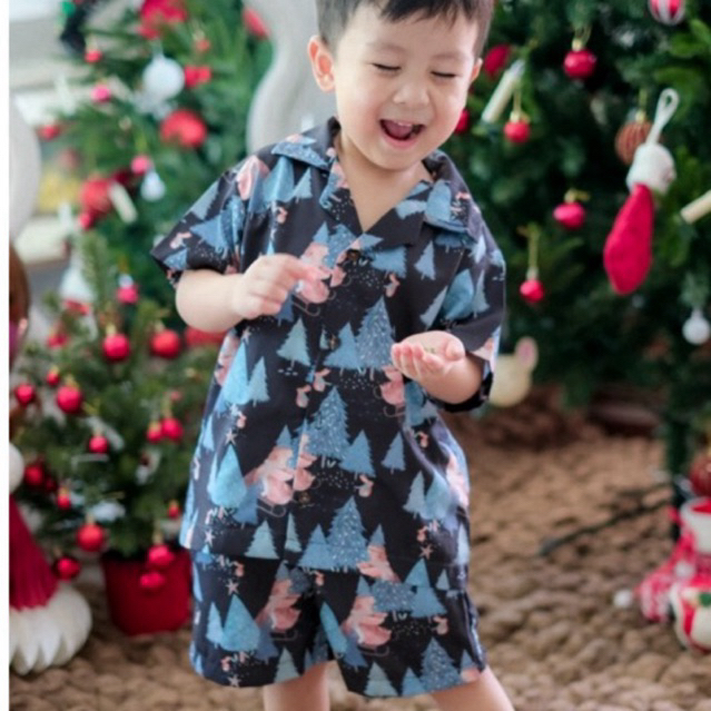 ชุดคริสมาสเด็ก Winter Shirt Set : ชุดเซ็ทเด็ก 2 ชิ้น เด็กชาย เด็กหญิง ใส่ได้