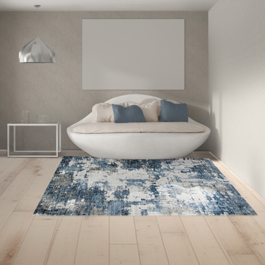 EXPRESS CARPET พรมรุ่น SCALA ไซส์ L1 200x290cm หนา 10 mm พรมปูพื้นพิมพ์ลายบนไมโครไฟเบอร์ บุหลังผ้าใบ
