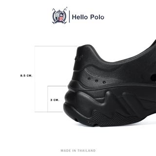 Hello Polo รองเท้าแบบสวม รองเท้าแฟชั่นลําลอง สําหรับผู้ชาย เบาสบาย พื้นหนา กันลื่น แบบกันน้ำ ทนต่อการสึกหรอ ลำลองHP8044