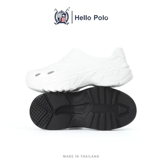 Hello Polo รองเท้าแบบสวม รองเท้าแฟชั่นลําลอง สําหรับผู้ชาย เบาสบาย พื้นหนา กันลื่น แบบกันน้ำ ทนต่อการสึกหรอ ลำลองHP8044