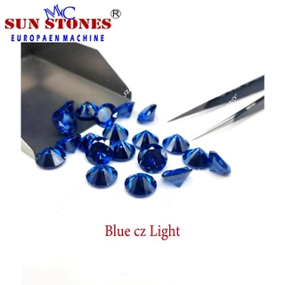 CZ Round Shape ขนาด 1.0 MM ถึง 2.75 MM Colors, เพชรรัสเซียสีๆ ทรงกลม เจียระไนเหลี่ยมเพชร