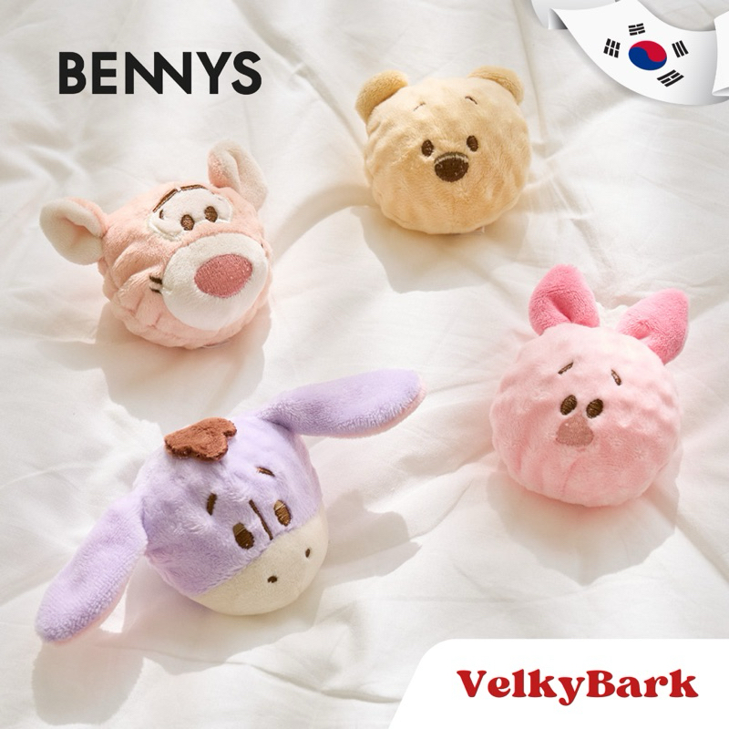 VELKYBARK [พร้อมส่ง] Bennys Disney Catch Ball Toy 🇰🇷 ของเล่นสัตว์เลี้ยง ลูกบอลสุนัข มีเสียงปี้บๆ