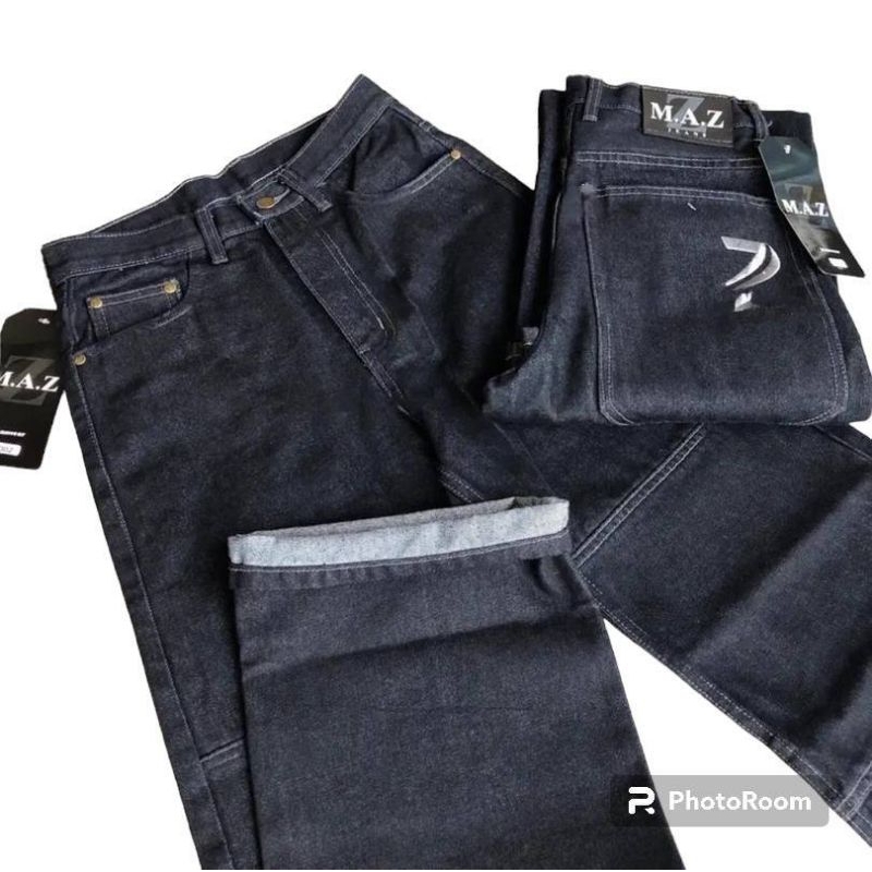 ยีนส์กระบอกใหญ่ขาต่อ M.A.Z