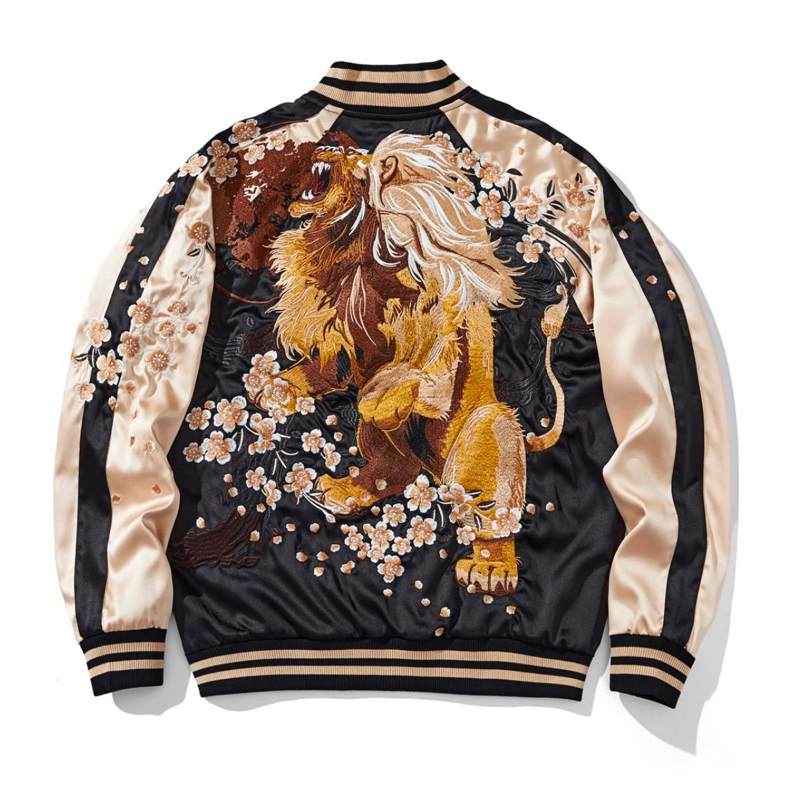 เสื้อ sukajan jacket เสื้อปักลายญี่ปุ่น เสื้อซูกะจัน สุกะจัน เสื้อปักลายสิงโต lion jacket - รูปที่ 6