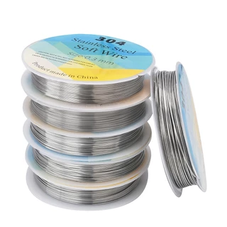 ลวด สแตนเลส 304 (ม้วนเล็ก) stainless steel soft wire #ร้อยลูกปัด #งานลูกปัด #งานดัดเครื่องประดับ
