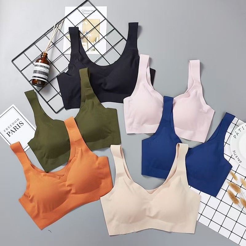 🌸Swift Bra🌸Sexy bra เสื้อใน🍌 เสื้อชั้นใน สปอร์ตบรา รูปตัวยู ดันทรง🍌 ไร้รอยต่อ ผ้ามีความนุ่มสบาย