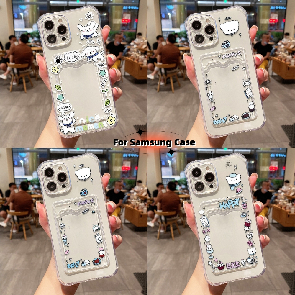 Clear ซองใส่การ์ด case for Samsung A06 A16 A55 A54 A05 A05S A15 A14 A34 A53 A23 A35 A12 A71 A73 A32 A13 A04S A25 A52S