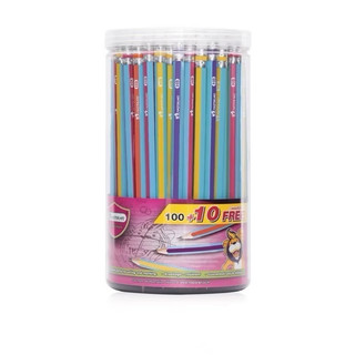 ดินสอดำ MASTER  ART  HB คละสี (1x100+10 แท่ง)