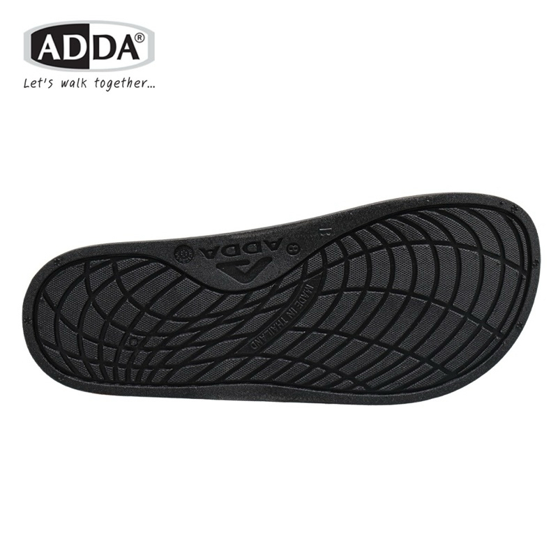 (ลูกค้าใหม่ราคา1บาท)🩴รองเท้าแตะแบบสวม adda รุ่น 14304🩴 พื้นยาง สีดำ ไซส์ 7-10 รองเท้าสวมเปิดปลายเท้า