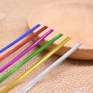 ลวดเมทัลลิค สีแฟนซี ลวดมัดปากถุง งานdiy ยาว8cm.(แพ็ค50ชิ้น)